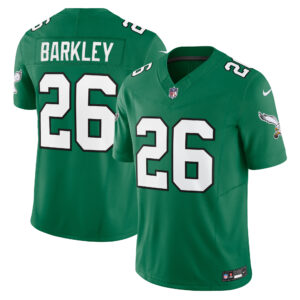 Men's Philadelphia Eagles #26 Saquon Barkley Kelly Green Alternate Vapor F.U.S.E. Limited Jersey
