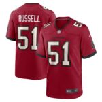 J.J. Russell Tampa Bay Buccaneers  Game Player Jersey - Red