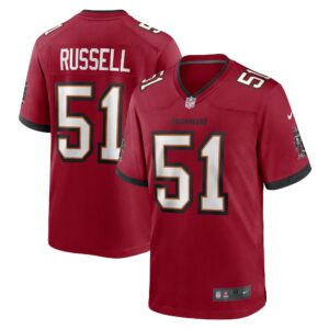 J.J. Russell Tampa Bay Buccaneers  Game Player Jersey - Red