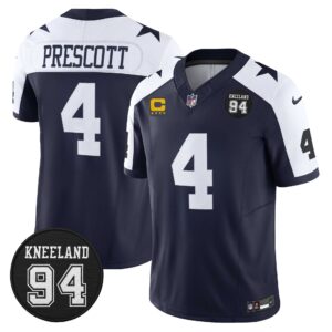 Dallas Cowboys #94 Marshawn Kneeland Memorial Patch Vapor Limited Jersey - All Stitched