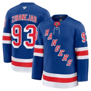 New York Rangers Mika Zibanejad #93 Fanatics Blue Home Premium Jersey