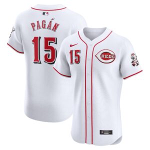 Men's Cincinnati Reds Emilio Pagan  White Home Elite Player Jersey