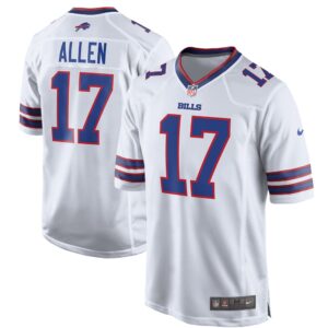 Josh Allen #17 Buffalo Bills Game Player Jersey - White