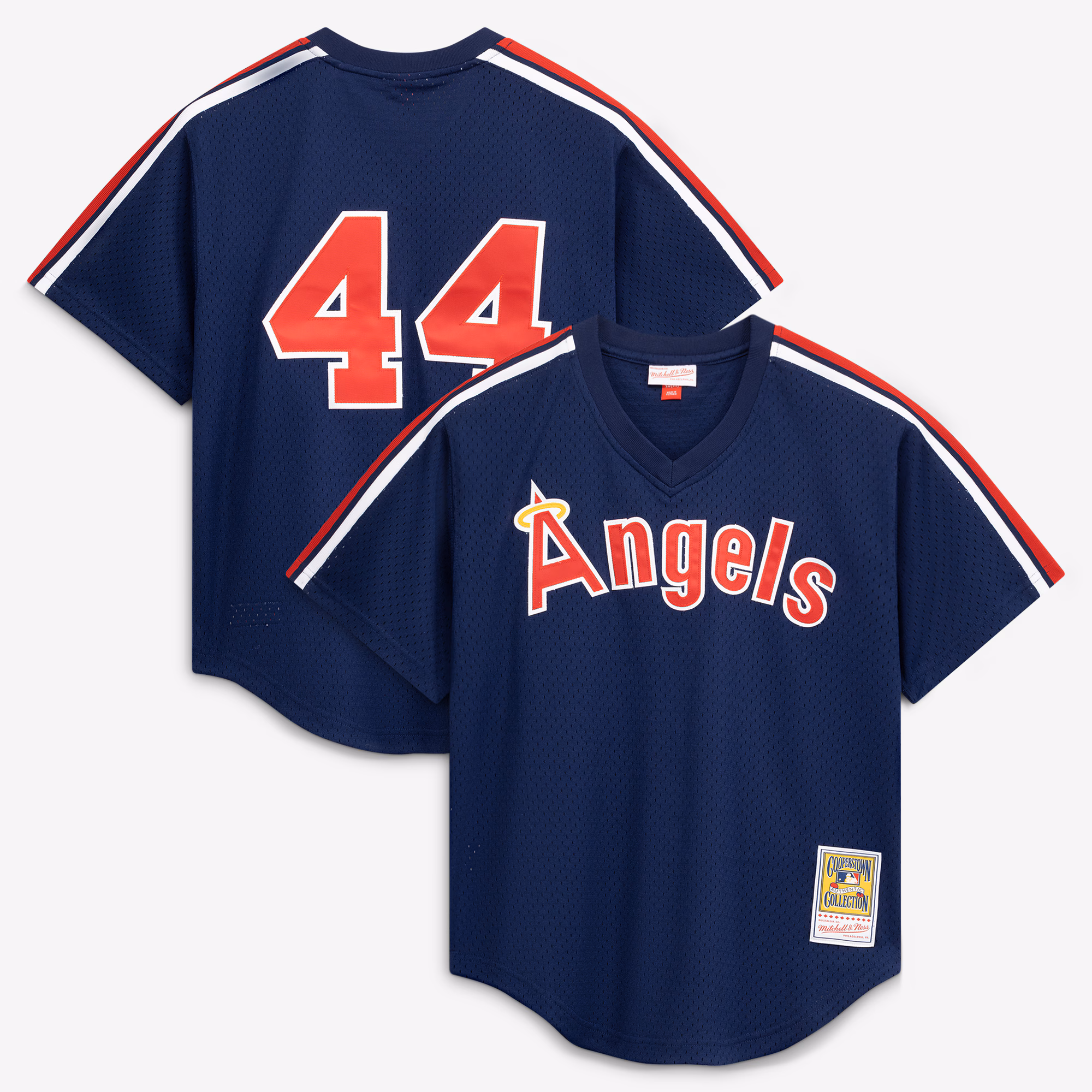California Angels Reggie Jackson Mitchell & Ness Navy Authentic Batting Practice Jersey