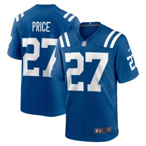 D'Vonte Price Indianapolis Colts  Game Player Jersey - Royal