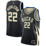 Khris Middleton 2022/23 Milwaukee Bucks  Unisex Swingman Jersey - Statement Edition - Black