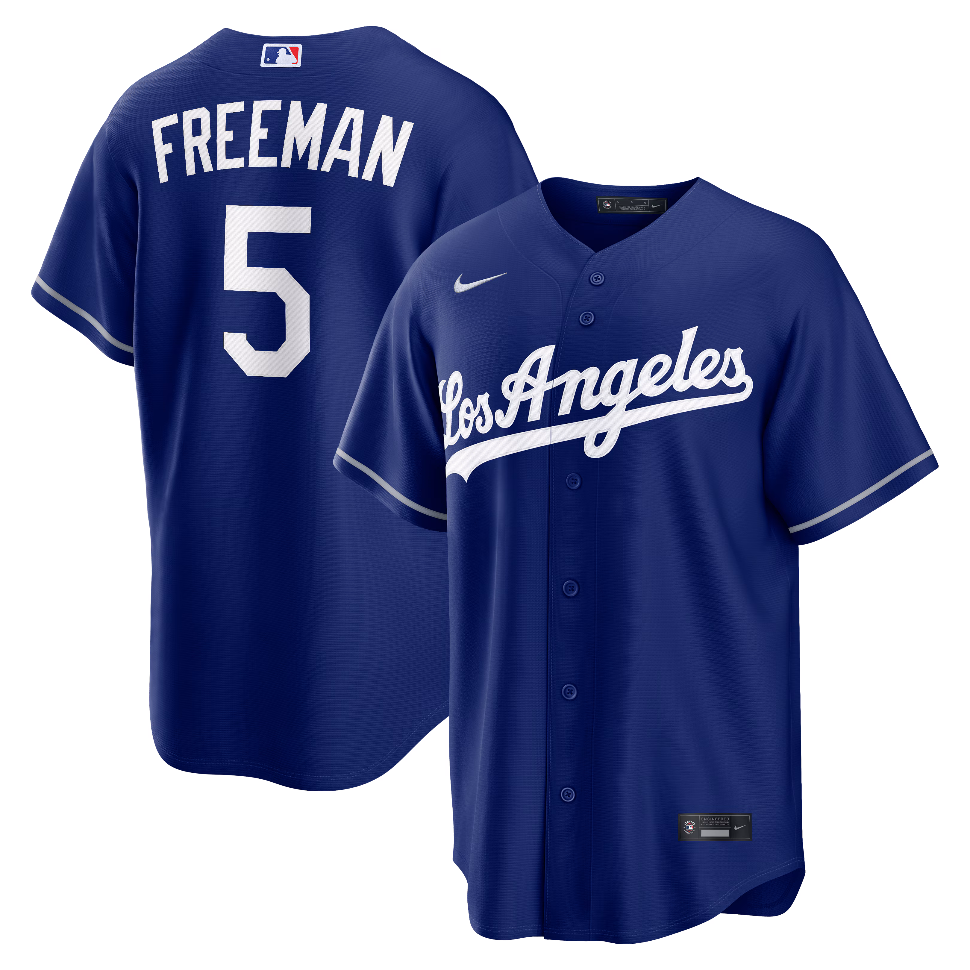 Los Angeles Dodgers Freddie Freeman #5 Royal Alternate Replica Jersey