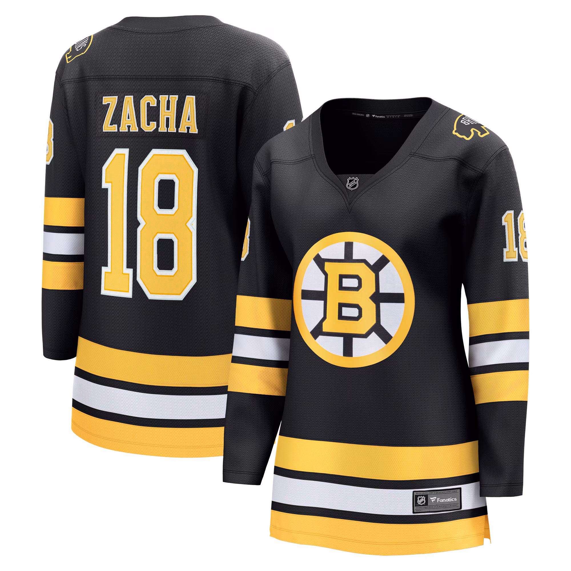 Women's Boston Bruins Pavel Zacha #18 Fanatics Black Home Breakaway Player Jersey