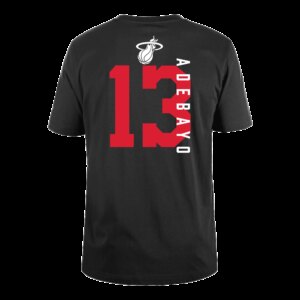 Bam Adebayo New Era HEAT Culture Name & Number Tee