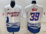 Men's Puerto Rico 2023 World Baseball #39 Edwin Diaz Classic White Men's Jersey