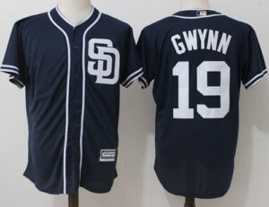 San Diego Padres #19 Tony Gwynn Navy Blue New Cool Base Stitched Jersey