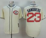 Chicago Cubs #23 Ryne Sandberg Cream 1929 Turn Back The Clock Stitched Jersey