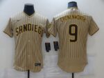 Men San Diego Padres #9 Cronenworth brown stripe Elite 2021  Jersey