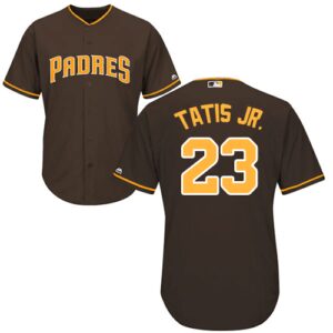 Men's San Diego Padres #23 Fernando Tatis JR. Brown New Cool Base Stitched Jersey