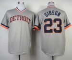Mitchell And Ness 1984 Detroit Tigers #23 Kirk Gibson Grey Throwback Stitched Jersey