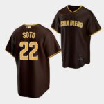 Men's San Diego Padres #22 Juan Soto Home Brown Jersey