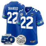 Rashid Shaheed #22 Seattle Seahawks Super Bowl 50th Patch Vapor Limited Game Jersey - All Stitched