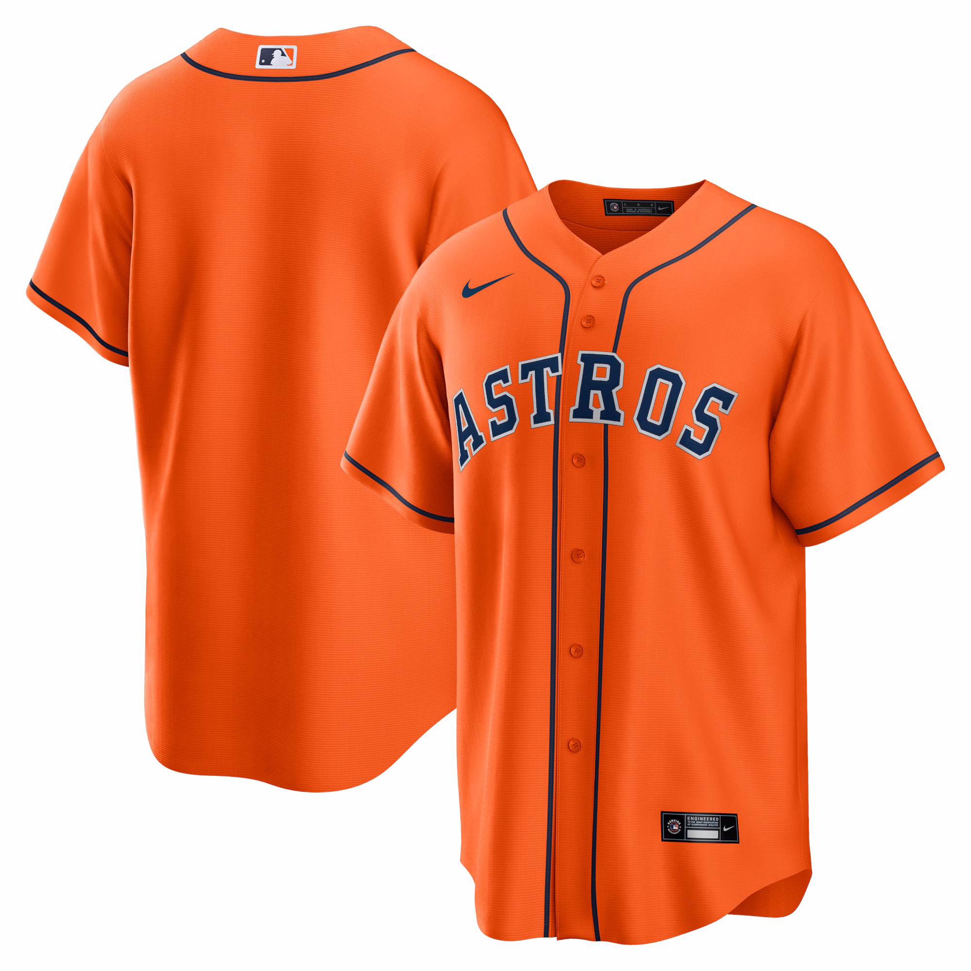 Houston Astros Orange Alternate Replica Team Jersey