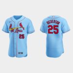 Men's St. Louis Cardinals #25 Corey Dickerson Light Blue Alternate Flex Base Jersey