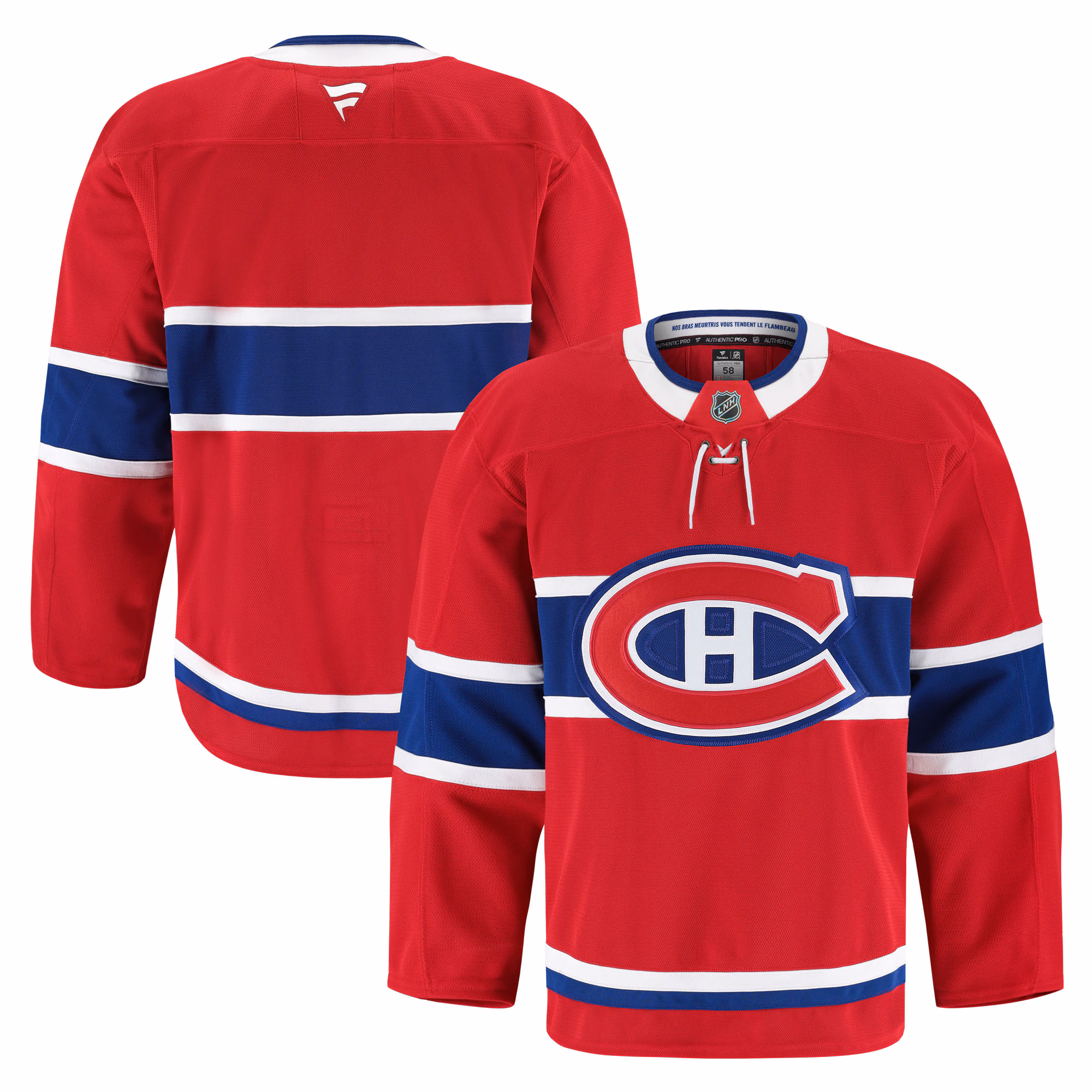 Men's Montreal Canadiens Red Home Authentic Pro Jersey