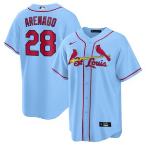 Nolan Arenado St.Louis Cardinals  Alternate Official Replica Player Jersey - Light Blue
