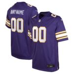 Minnesota Vikings  Youth Classic Custom Game Jersey - Purple