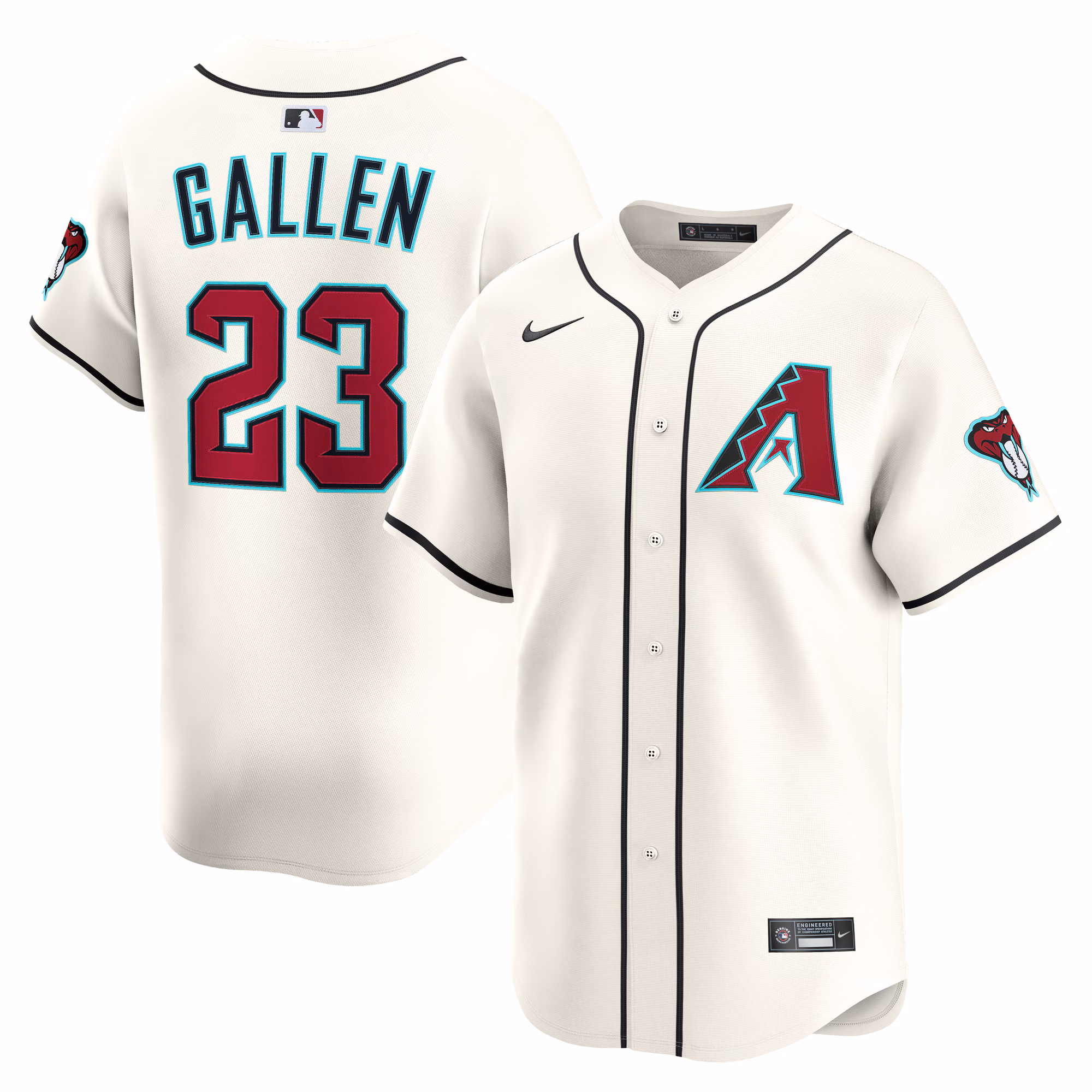 Arizona Diamondbacks Zac Gallen #23 Cream Home Limited Player Jersey