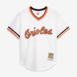 Baltimore Orioles Cal Ripken Jr. #8 Mitchell & Ness White Authentic Batting Practice Jersey