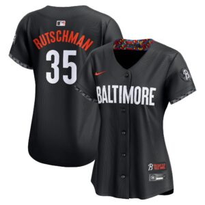 Women's Baltimore Orioles Adley Rutschman #35 Black City Connect Limited Player Jersey