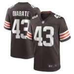 Mohamoud Diabate Cleveland Browns Team Game Jersey -  Brown