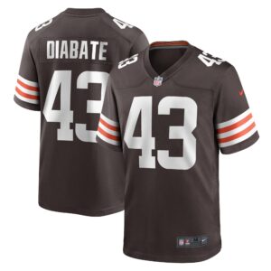 Mohamoud Diabate Cleveland Browns Team Game Jersey -  Brown