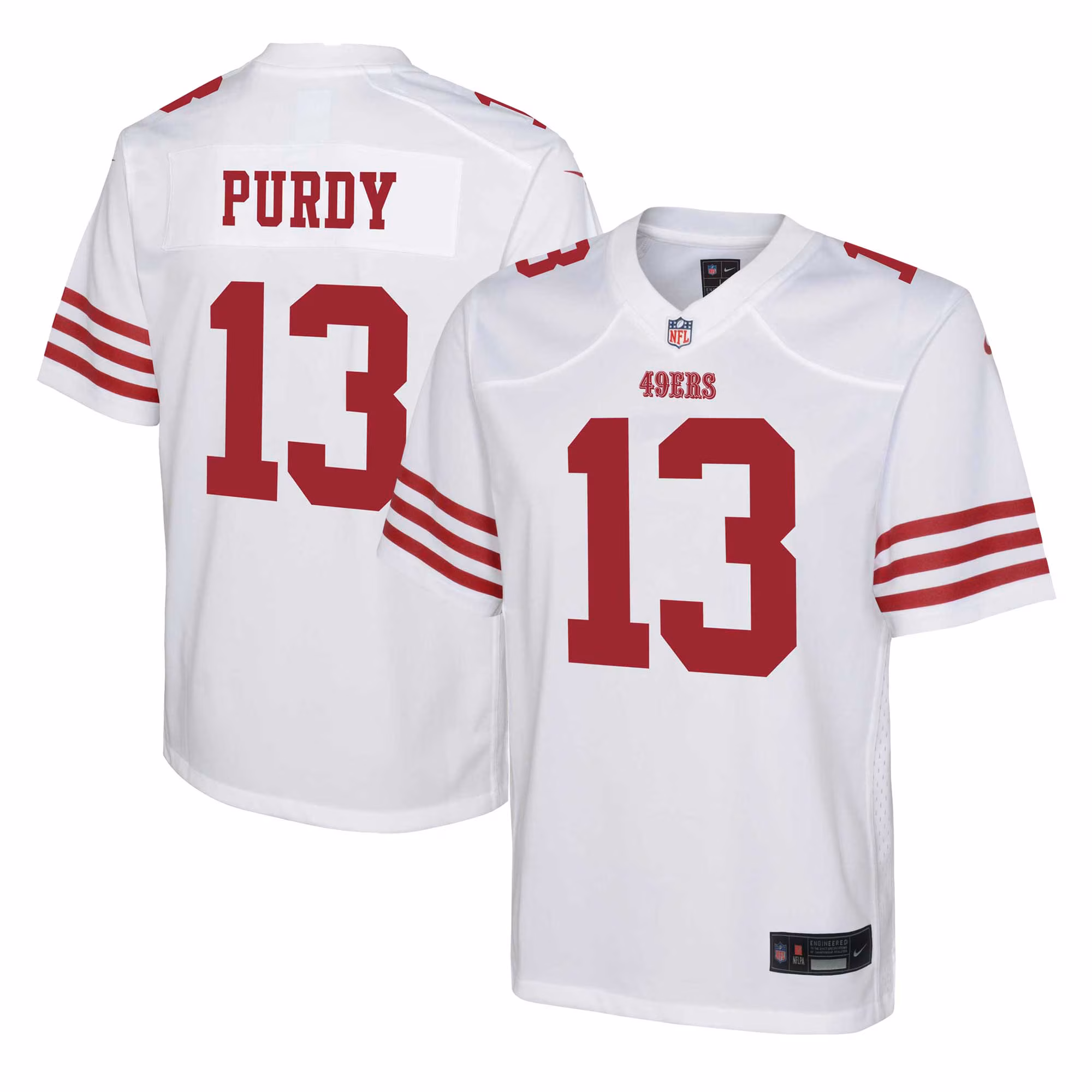 Brock Purdy San Francisco 49ers Youth Player Game Jersey - White