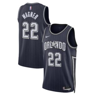 Unisex Orlando Magic Franz Wagner  Navy 2023/24 Swingman Jersey - City Edition