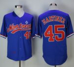 Mitchell And Ness BP Expos #45 Pedro Martinez Blue Throwback Stitched Jersey