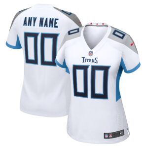 Tennessee Titans  Women's Custom Game Jersey - White