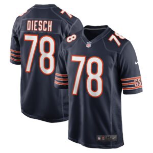 Kellen Diesch Chicago Bears  Game Player Jersey - Navy