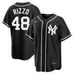 Paul Goldschmidt #48 New York Mets Fashion Replica Black Out Jersey - Black