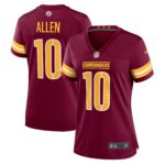 Kazmeir Allen Washington Commanders  Women's Team Game Jersey - Burgundy