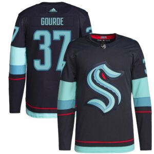 Yanni Gourde Seattle Kraken  Home Authentic Primegreen Player Jersey - Navy