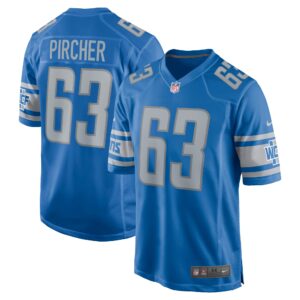 Max Pircher Detroit Lions  Team Game Jersey - Blue