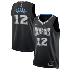 Ja Morant Memphis Grizzlies Unisex 2022/23 Swingman Jersey - City Edition - Black