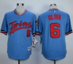Minnesota Twins #6 Tony Oliva Light Blue 1984 Turn Back The Clock Stitched Jersey