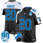Barry Sanders #20 Detroit Lion 2025 Michigan & 90th Year Patch Vapor Jersey - All Stitched