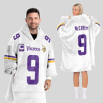 Adult Captain 9 Minnesota Football Unisex Blanket Hoodie