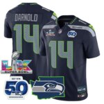Sam Darnold #14 Seattle Seahawks Super Bowl LX Patch Game Jersey - All Stitched