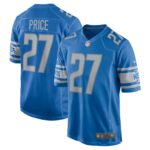 Bobby Price Detroit Lions  Player Game Jersey - Blue