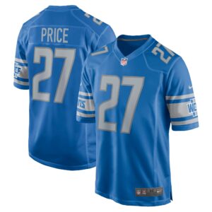 Bobby Price Detroit Lions  Player Game Jersey - Blue