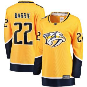 Tyson Barrie Nashville Predators Women's Home Breakaway Jersey - Gold