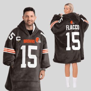 Captain J.F 15 Cleveland Football Unisex Blanket Hoodie