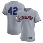 Men's Cleveland Guardians Gray Road 2024 Jackie Robinson Day Elite Jersey